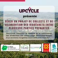 Regie Vallee du Lot - gérer la collecte et la valorisation des biodéchets par compostage electromecanique Upcycle entre plusieurs parties prenantes