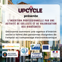 Etude de cas - insertion professionnelle par compostage electromecanique Upcycle - Alore Lille